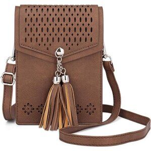 Womens Small Crossbody Bag For Woman, Tassel Wallet Purse